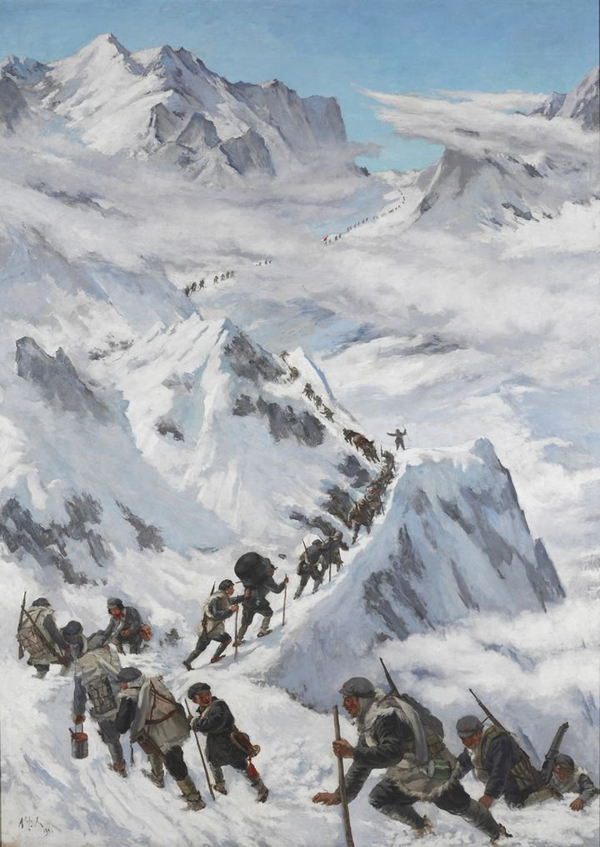 "在长征路上,吃饭问题关系到红军能否翻过雪山,越过草地,胜利到达战略